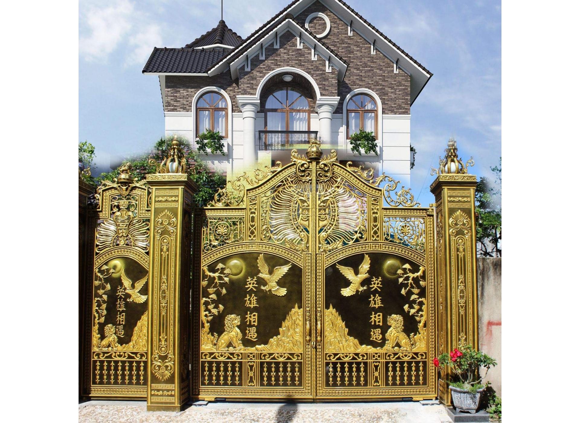 Công trình cổng nhôm đúc Anh Hùng Tương Ngộ nhà Anh Hưng - Trảng Dài - Biên Hòa - Đồng Nai Công trình cổng nhôm đúc Anh Hùng Tương Ngộ nhà Anh Hưng - Trảng Dài - Biên Hòa - Đồng Nai